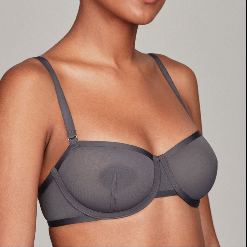 CUUP Bra Mesh Balconette in Slate